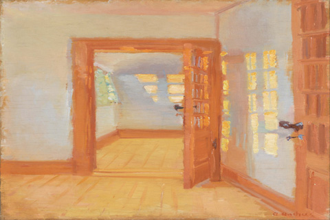 (Anna Ancher- Interior Brondum's annex)