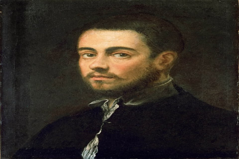 (Jacopo Tintoretto -- Young Man with a Beard)