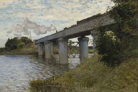 (Claude Monet The Railroad bridge in Argenteuil)