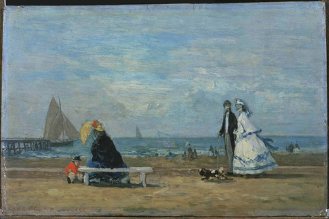 (Eugène Boudin (1824–1898)-Beach at Trouville)
