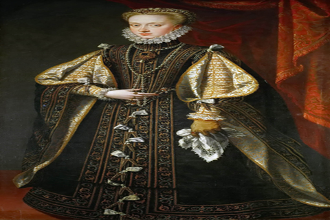 (lonso S醤chez Coello (c. 1531-1588) -- Archduchess Anna of Austria)