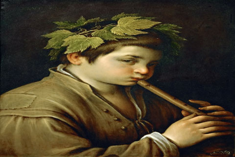 (Francesco Bassano II (1549-1592) -- Boy with Flute)