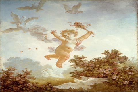 (Jean-Honor¨¦ Fragonard - The Progress of Love Love the Jester, 1790-1791