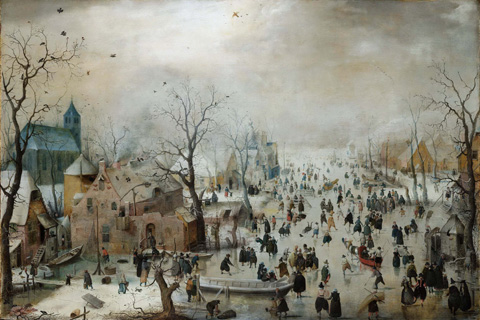 (Avercamp Hendrick Winterlandschap met schaatsers 1608.jpeg)