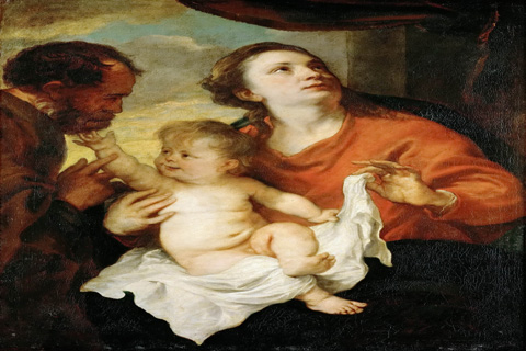 (Anthony van Dyck -- Holy Family)