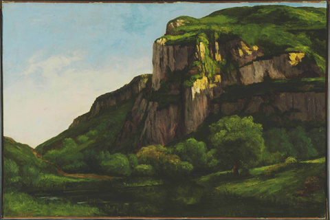 (Gustave Courbet (1819–1877-Rocks at Mouthier)