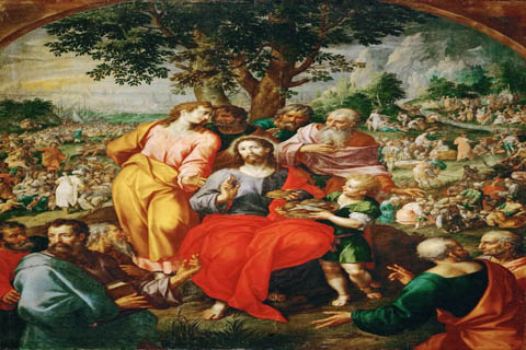 (Hendrik de Clerck -- Feeding of the Five Thousand)