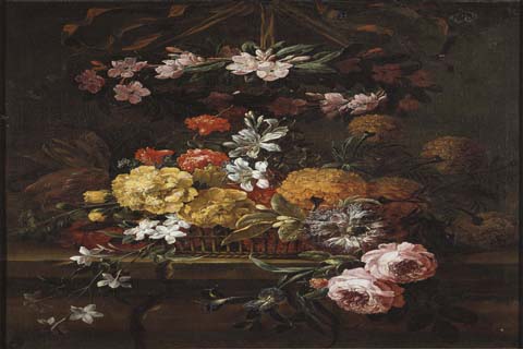 (Gaspar Peeter Verbruggen II - Flower bouquet)