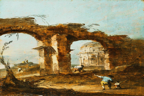 (Francesco Guardi Italian (active Venice) 1712-1793 Capriccio.tif)