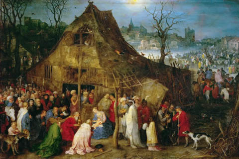 (Brueghel, Jan The Elder (1568-1625) -- Поклонение волхвов)