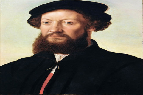 (Jan van Hemessen (c. 1500-c. 1575) -- Portrait of a Man in Black)