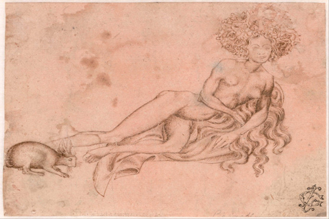 (Pisanello (1395–1455)-Allegory of Luxuria (recto), c. 1426)