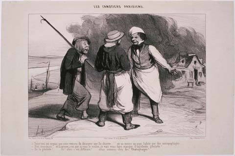 (Honoré Daumier (1808–1879)-Les Canotiers Parisiens Tiens! Moi qui croyais que nous venions de découvrir)