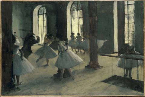 (Edgar Degas (1834–1917)-La Répétition au foyer de la danse)