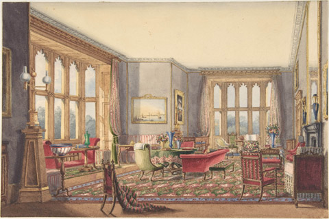 (Anonymous Drawing Room Guys Cliffe Warwickshire)