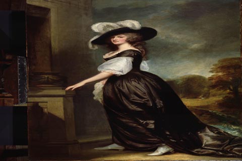 《夏洛特夫人密林》(George Romney - Charlotte, Lady Milnes, 1788-1792)