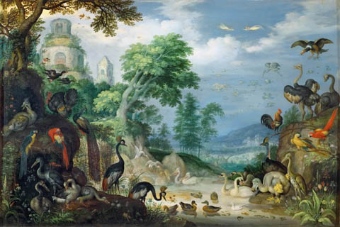 (Roelandt Savery (1576-1639) -- Landscape with Birds)