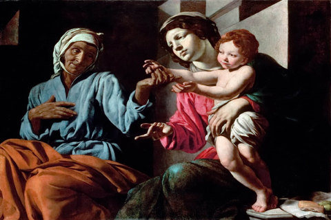 (Giovanni Battista Caracciolo, called Battistello - Virgin and Child and St Anna)