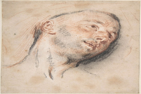 (Antoine Watteau Head of a Man)