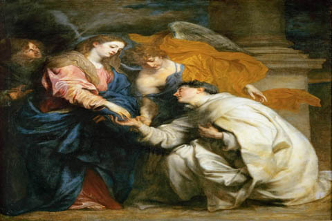 (Anthony van Dyck -- Mystic Marriage of the Blessed Hermann Joseph)