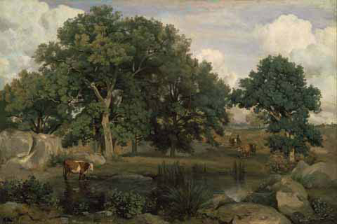 (Jean Baptiste Camille Corot Forest of Fontainebleau)