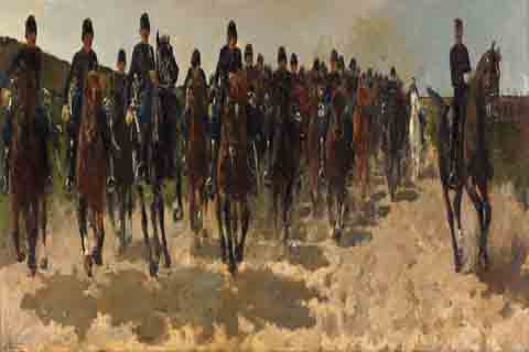 《骑兵》-乔治·昂德里克·布莱特纳(George Hendrik Breitner Cavalry)