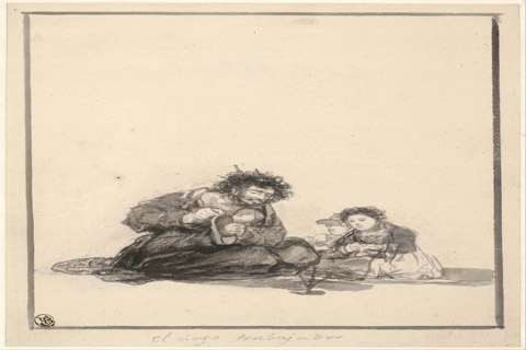 (Francisco Goya (1746–1828)-The Blind Worker, c. 1815-1820)
