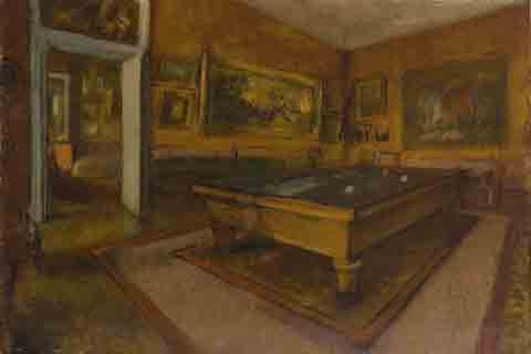 (Edgar Degas Billiard Room at M閚il-Hubert)