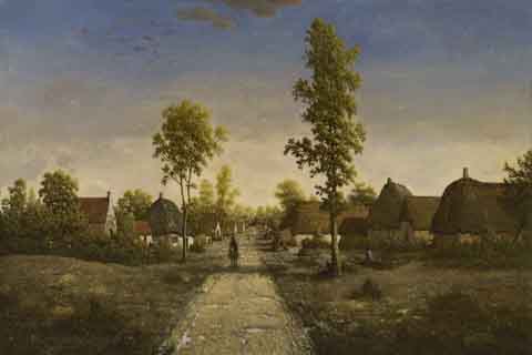 (Pierre-¨¦tienne-Th¨¦odore Rousseau - The Village of Becquigny, c. 185
