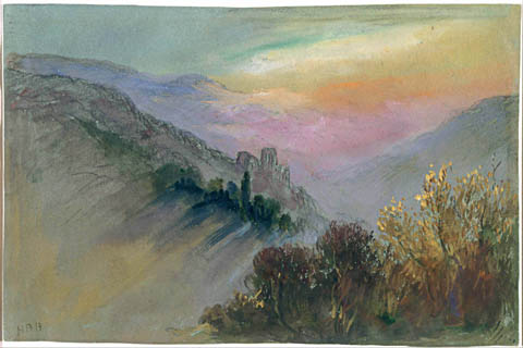 (Hercules Brabazon (1821 - 1906) (British)-Mountain Landscape)