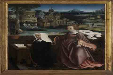 (Jan Provoost - Donor with Saint Nicholas and donor's wife with Saint Godeliva R)