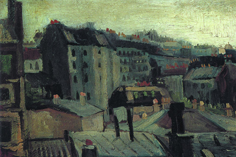 《巴黎的屋顶》-文森特·威廉·梵高(巴黎的屋顶-文森特·威廉·梵高-荷兰)