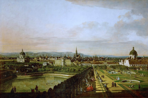 (Bernardo Bellotto (1721-1780) -- Vienna Seen from the Belvedere)