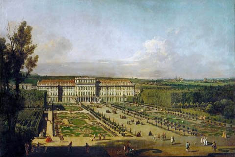 (Bernardo Bellotto (1721-1780) --Sch0nbrunn Palace in Vienna)