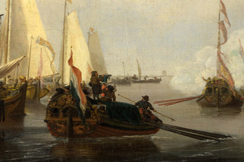 《荷兰游艇的致敬》-小威廉·凡·德·维尔德(荷兰游艇的致敬-威廉.范德维德-荷兰)