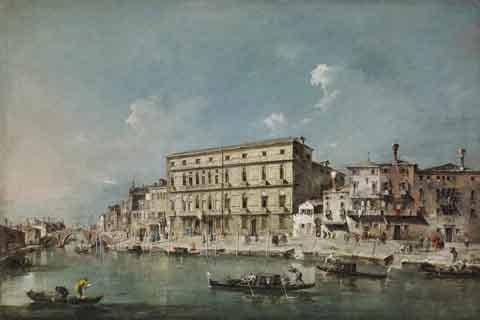 《威尼斯的景观》-弗朗西斯科·瓜尔迪(Francesco Guardi - View of Venice, 18th century)