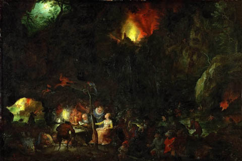 (Brueghel, Jan The Elder (1568-1625) -- Искушение св Антония)