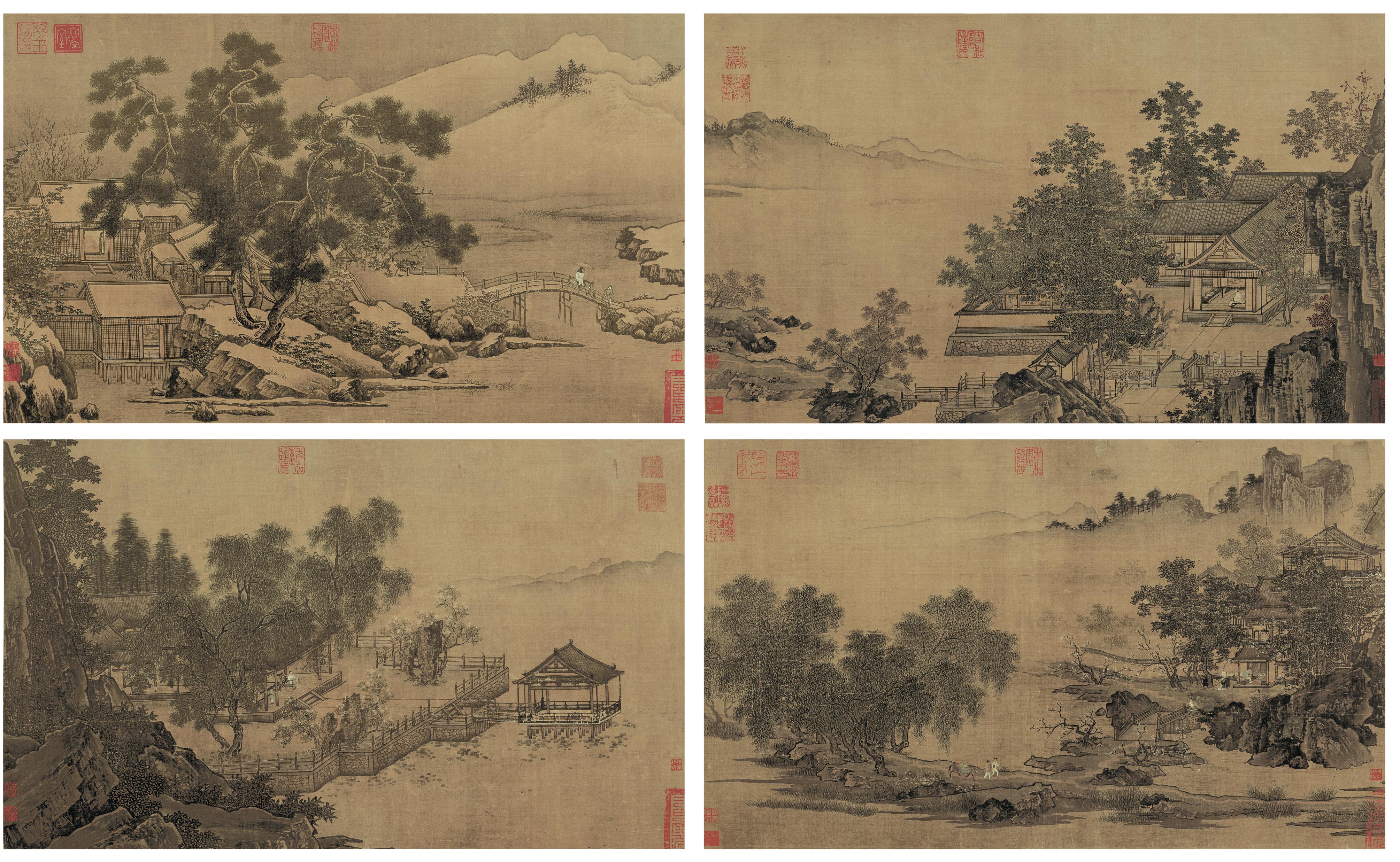 四景山水图-05-刘松年_宋辽夏金_国画_历代国画艺术长廊