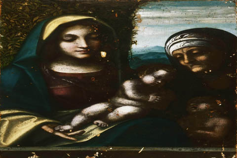 (Correggio (Antonio di Pellegrino Allegri) Italian (active Parma) 1489-1534 Virgin and Child with Saint Elizabeth and the Young Saint John the Baptist.tif)