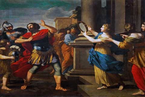 (Giovanni Francesco Romanelli (1610-1662) -- Jephtha Recognizes His Daughter)