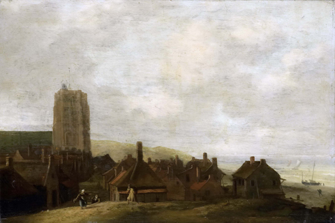 (Bakhuysen Ludolf Gezicht op Egmond aan Zee. 1660-1708)