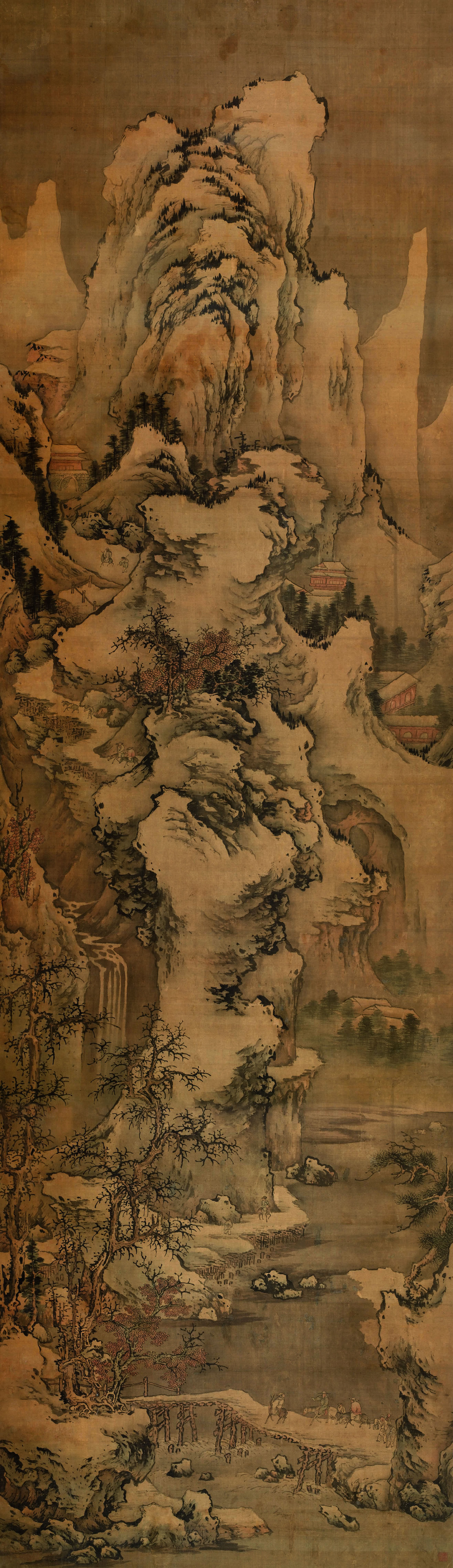 溪山行旅图-07-范宽_宋辽夏金_国画_历代国画艺术长廊