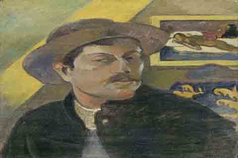 (Paul Gauguin Self-portrait with a hat)