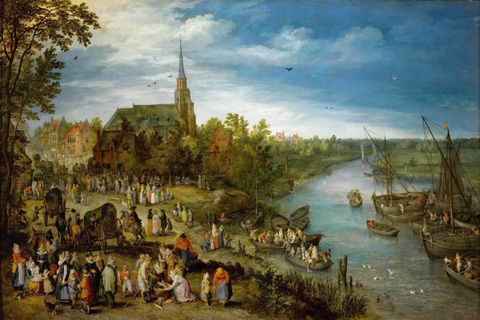 (Brueghel, Jan The Elder (1568-1625) -- Деревенская ярмарка)