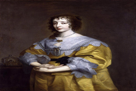 (Henrietta Maria by Sir Anthony Van Dyck)