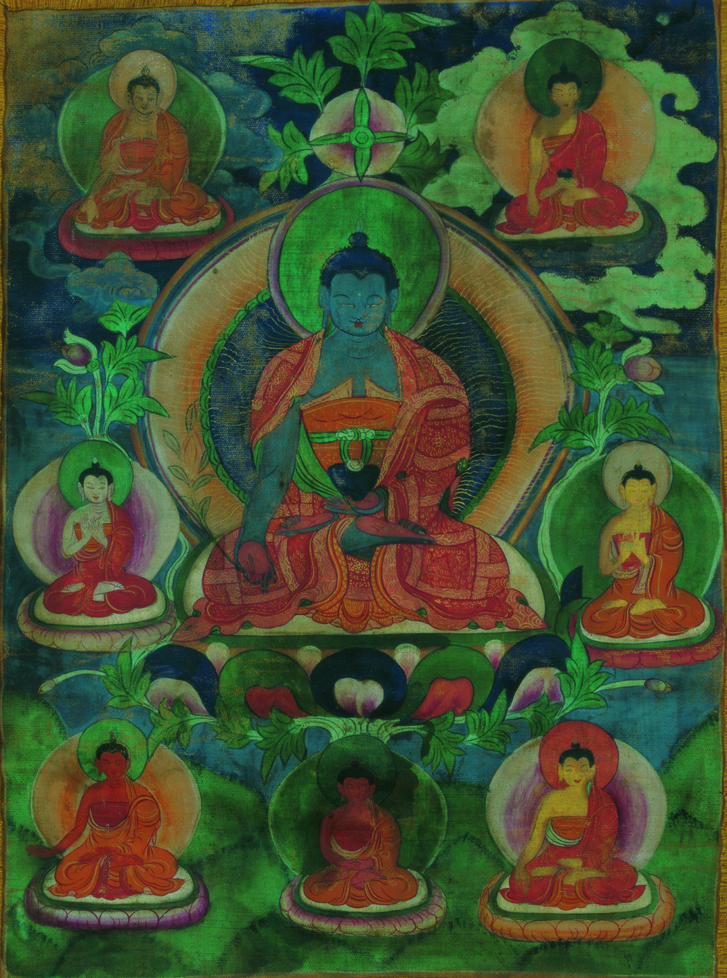 药师佛_隋唐时期_国画_历代国画艺术长廊